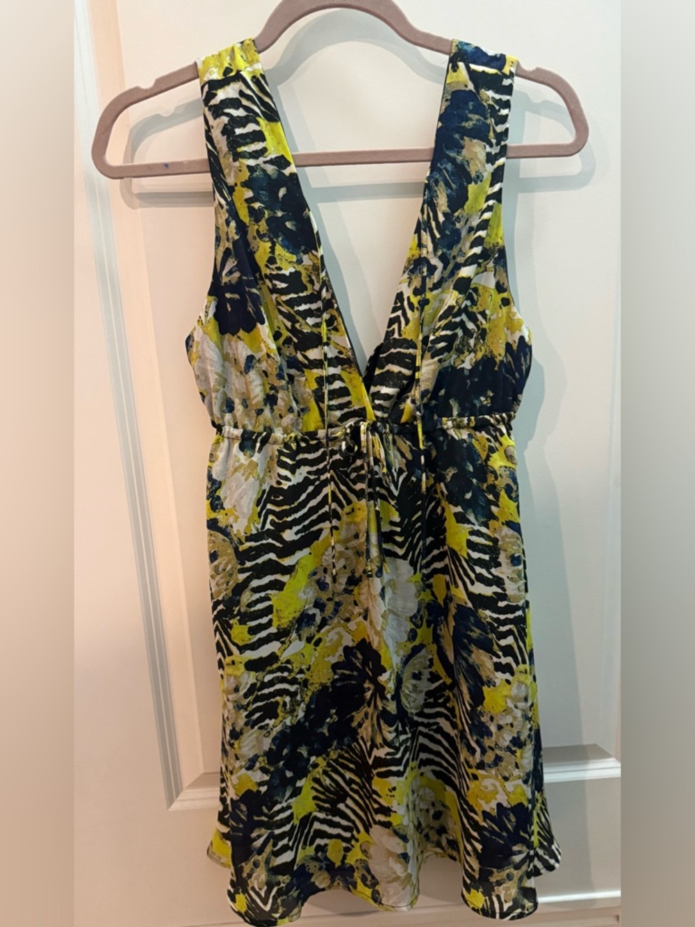 BB Dakota Printed Women's Dress in Yellow and Black